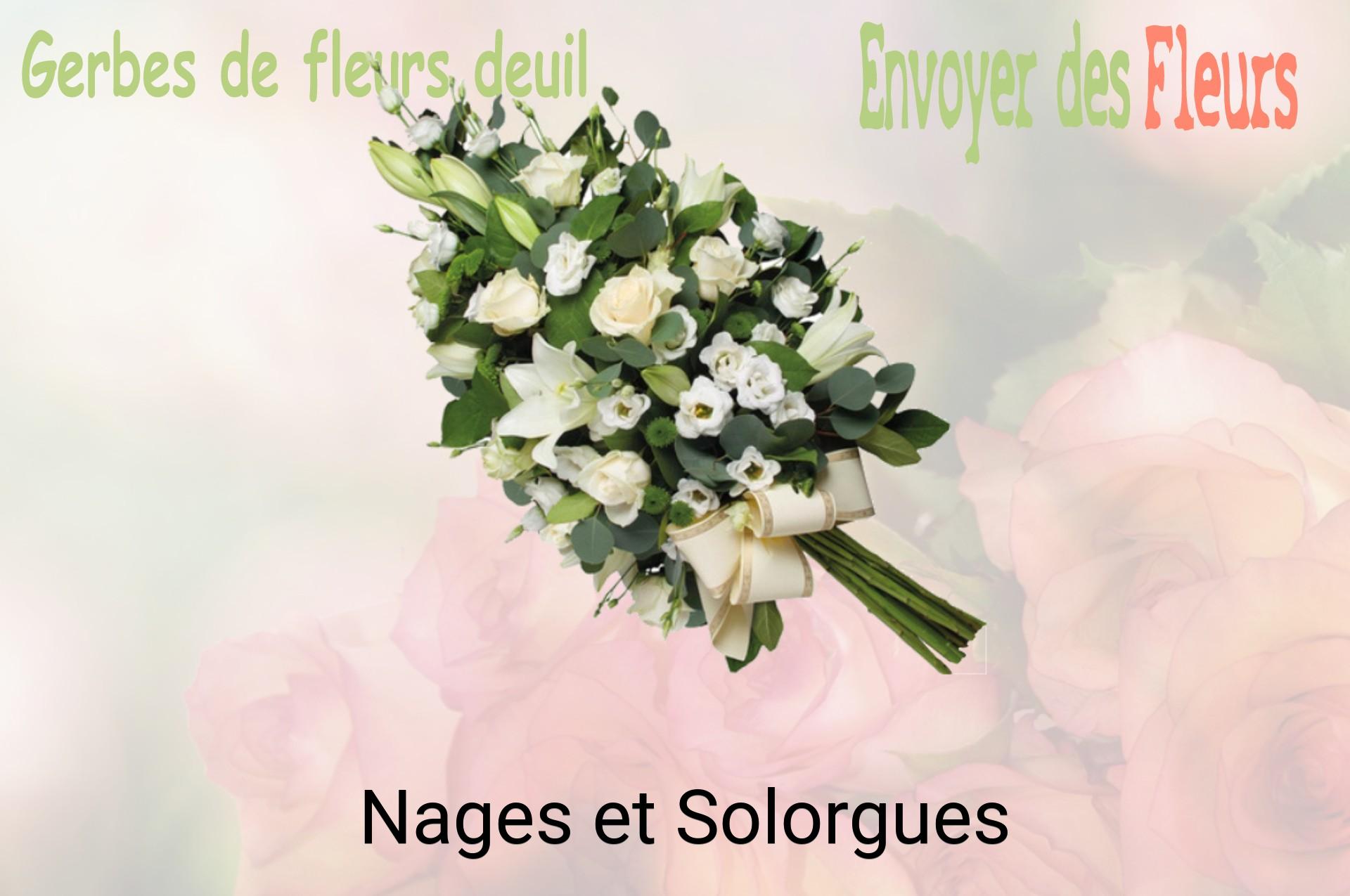 Gerbe de fleurs de deuil livrée à Nages-et-Solorgues